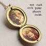Gold Moon And Star Locket Necklace, thumbnail 4 of 9