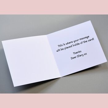 Personalised Niece Birthday Card Photo Pink Balloon Any Age, 2 of 4