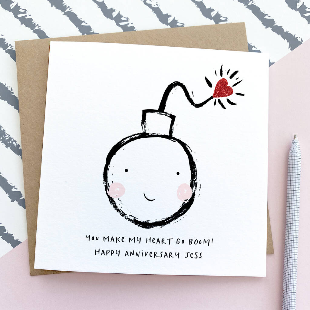 You're The Bomb! Personalised Anniversary Card, 1 of 3
