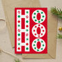 Ho Ho Ho Red Christmas Card, thumbnail 2 of 6