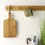 Solid Oak Shaker Style Peg Kitchen Rail Or Coat Rack, thumbnail 1 of 9