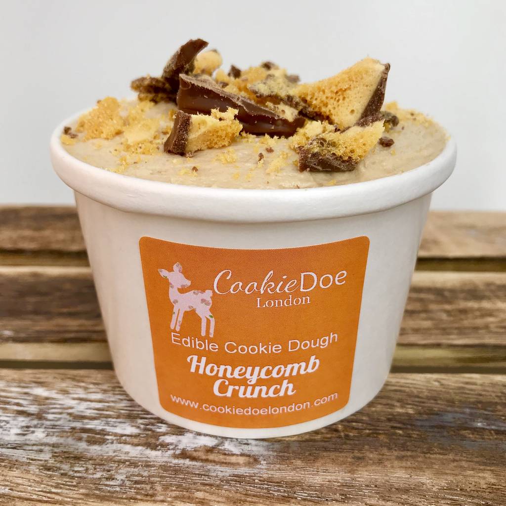Four X Chocolate Honeycomb Edible Cookie Dough Tub, 1 of 4