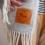 Personalised Message Pure Wool Blanket Scarf, thumbnail 5 of 12