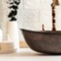 Verdigris Green Patina Solid Copper Sink – Handmade Vessel Basin For Kitchen And Bathroom, thumbnail 7 of 12