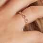 Amethyst Gold Plated Silver Eternity Stacking Ring, thumbnail 5 of 10
