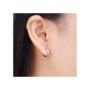 Sterling Silver 12mm Huggie Hoops, Minimalistic Hoop Earrings, thumbnail 2 of 7