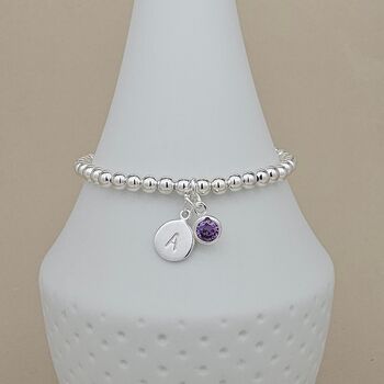 Personalised Birthstone Bracelet, 2 of 5