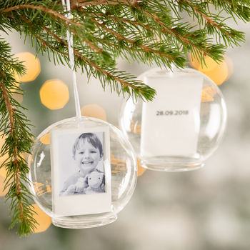 Personalised Keepsake Photo Glass Dome Bauble, 4 of 6