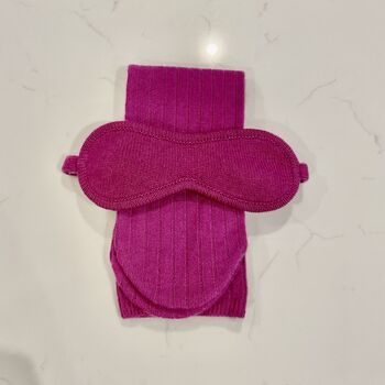 Cashmere Eye Mask And Bed Sock Set, 5 of 6