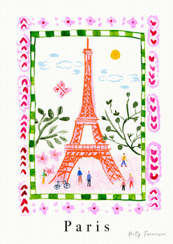 Eiffel Tower, Paris French Landmark Travel Print, 2 of 3