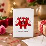 Funny Monster Valentine’s Card, thumbnail 3 of 6