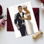 Black Couple Wedding Card, thumbnail 1 of 3