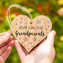 You're Going To Be Grandparents Hanging Wood Heart, thumbnail 1 of 3