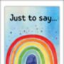 Just To Say Cards And Envelopes. Pack Of 20, thumbnail 1 of 3
