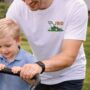 Personalised Daddy Mows Best T Shirt, thumbnail 2 of 8