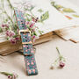 'Ditsy' Leather Smartwatch Strap; Handmade Watch Band, thumbnail 4 of 8