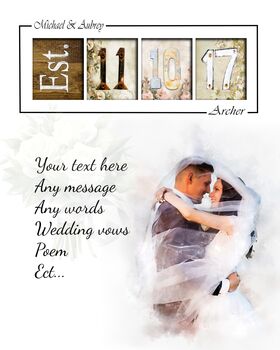 Wedding Anniverasy Gift Print, 2 of 4