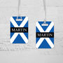 Personalised Scotland Flag Luggage Tag, thumbnail 3 of 3