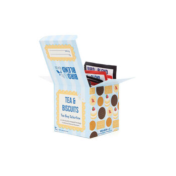 Tea And Biscuits Tea Bag Selection Gift Cube, 6 of 7