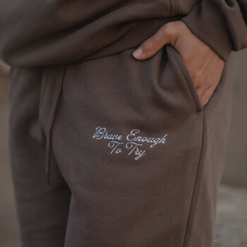 Womens 'Brave Enough' Heavyweight Joggers, 3 of 6