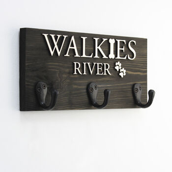 Personalised Walkie's And Names Dog Lead Holder, 7 of 12
