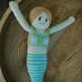 Handmade Mermaid Turquoise Fair Trade Toy, thumbnail 2 of 5