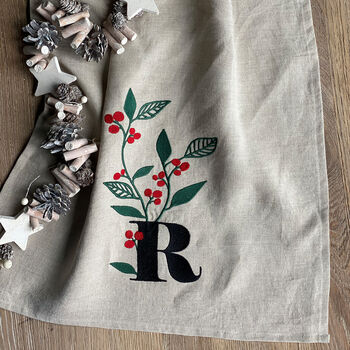 Personalised Christmas Gift Tea Towel, 2 of 3