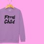 'Feral Child' Kids Sweatshirt, thumbnail 5 of 11