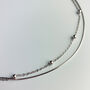 Sterling Silver Double Layer Chain Bracelet, thumbnail 1 of 5