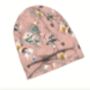 Soft Chemo Headwear Beanie Hat Bandana Pink Floral, thumbnail 3 of 4