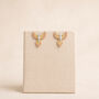 Sterling Silver And Gold Plated Phoenix Stud Earrings, thumbnail 3 of 5