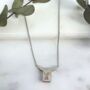 Rose Quartz 925 Sterling Silver Necklace, thumbnail 1 of 4