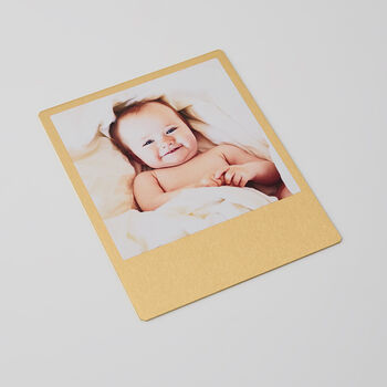 Personalised Brass And Wood Desk Photo Block, 5 of 7