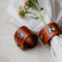 Monogrammed Leather Napkin Rings, thumbnail 5 of 8