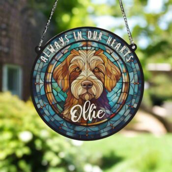 Labradoodle Memorial Suncatcher, 6 of 6