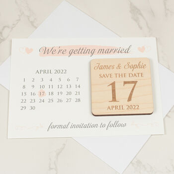Calendar Wedding Save The Date Magnets And Cards, 2 of 7