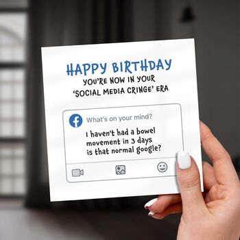 Funny Birthday Card, Social Media Cringe Era, 2 of 7