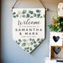 Personalised Floral Leaf Hanging Banner, thumbnail 2 of 5