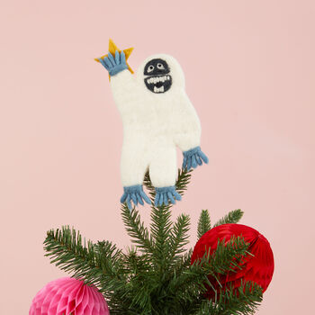 Personalised Yeti Christmas Tree Topper, 2 of 2