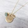 21st Birthday Gold Vermeil Plated Gemstone Necklace, thumbnail 1 of 7