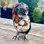 Coloured Owl Sculpture Art090, thumbnail 3 of 3