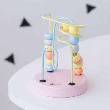 Personalised Wooden Pastel Mini Beaded Puzzle, 4 of 7
