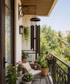 Personalised 30 Inch Bronze Wind Chime For Home Decoration, 11 of 12