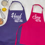 Head Chef And Sous Chef Matching Apron Set, thumbnail 3 of 11