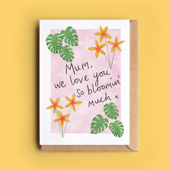 Tropical Flowers Card For Mum, Mummy, Granny Or Nanny, 2 of 5