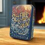 'Come On Baby' Match Tin Box Music Lyrics Home Gift Storage Fireside Organiser, thumbnail 4 of 9