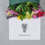 'Congratulations' Fresh Flower And Card Letterbox Gift, thumbnail 3 of 11