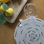 Mono Patterned Rope Dining Placemat And Coaster Set, thumbnail 3 of 5