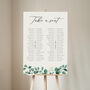 Blue Eucalyptus Wedding Banquet Table Plan Sign, thumbnail 1 of 5