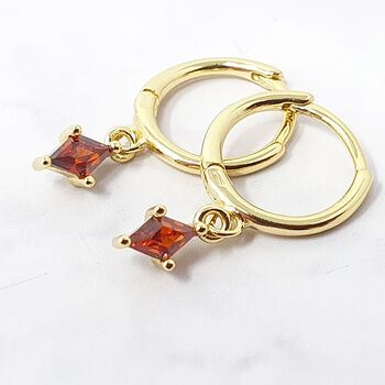 Garnet January Birthstone Earrings Gift Set For Her, 5 of 7